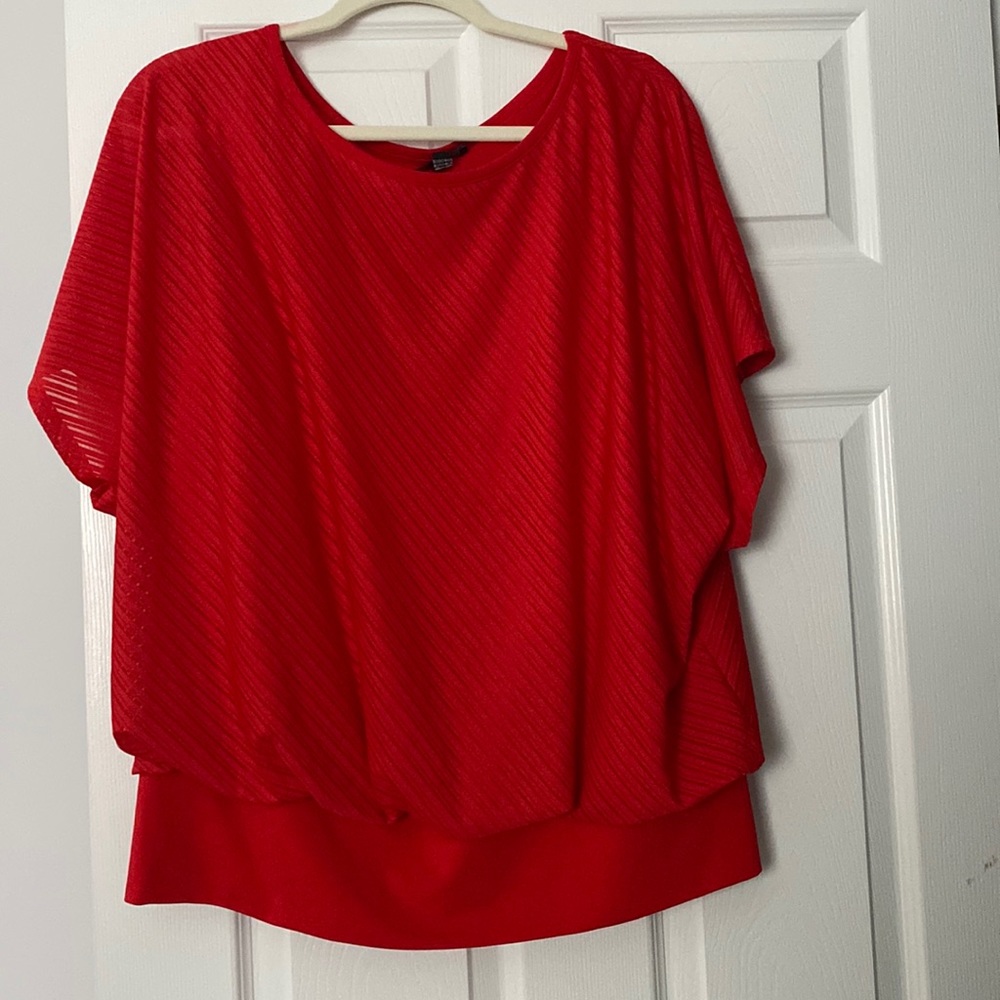Alyx Red Sheer Layered Blouse